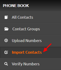import contacts icon